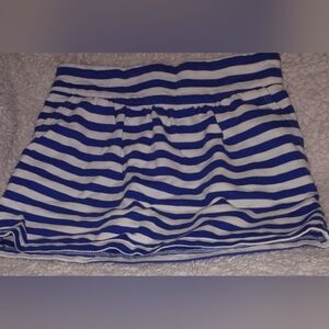Crazy 8 Blue and White Striped Girl Skirt Size M(7/8)